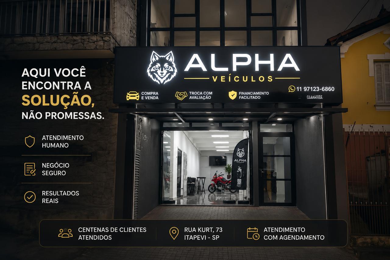 Fachada da sede Alpha Veículos na Rua Kurt, 73, Itapevi/SP